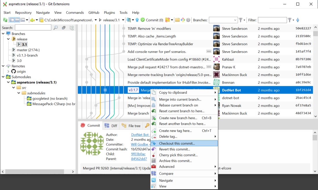 Check Out AspNetCore Source Code