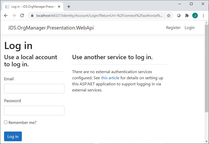 Login Page Default