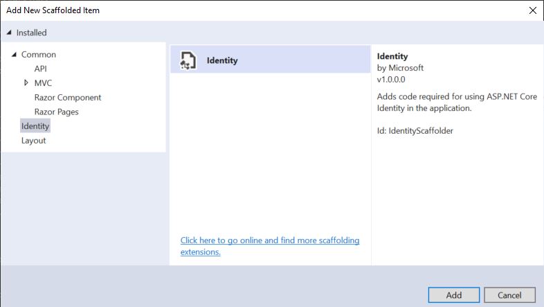 Scaffold Identity Component