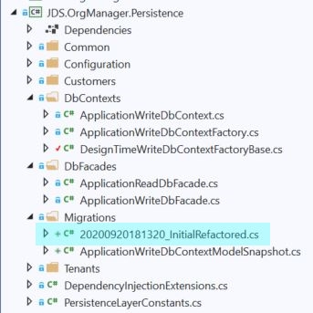 New EF Core Code Migration Added