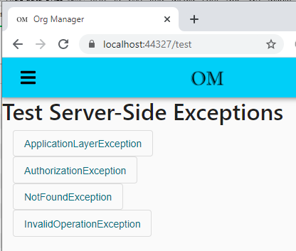 Angular Exception Generator